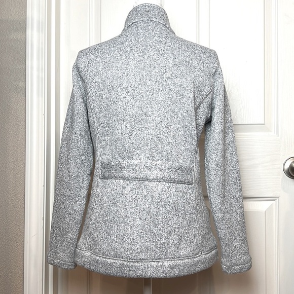 T by Talbots Gray Textured Terry Fleece Zip Up Jacket - Size P (Small) - Picture 5 of 12